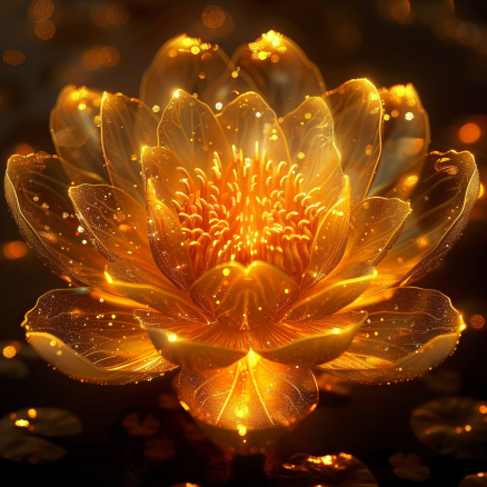 bellanarak brilliant crystal lotus flower glowing intensely in f27a3c84 c331 4531 b8b5 682e07c841eb